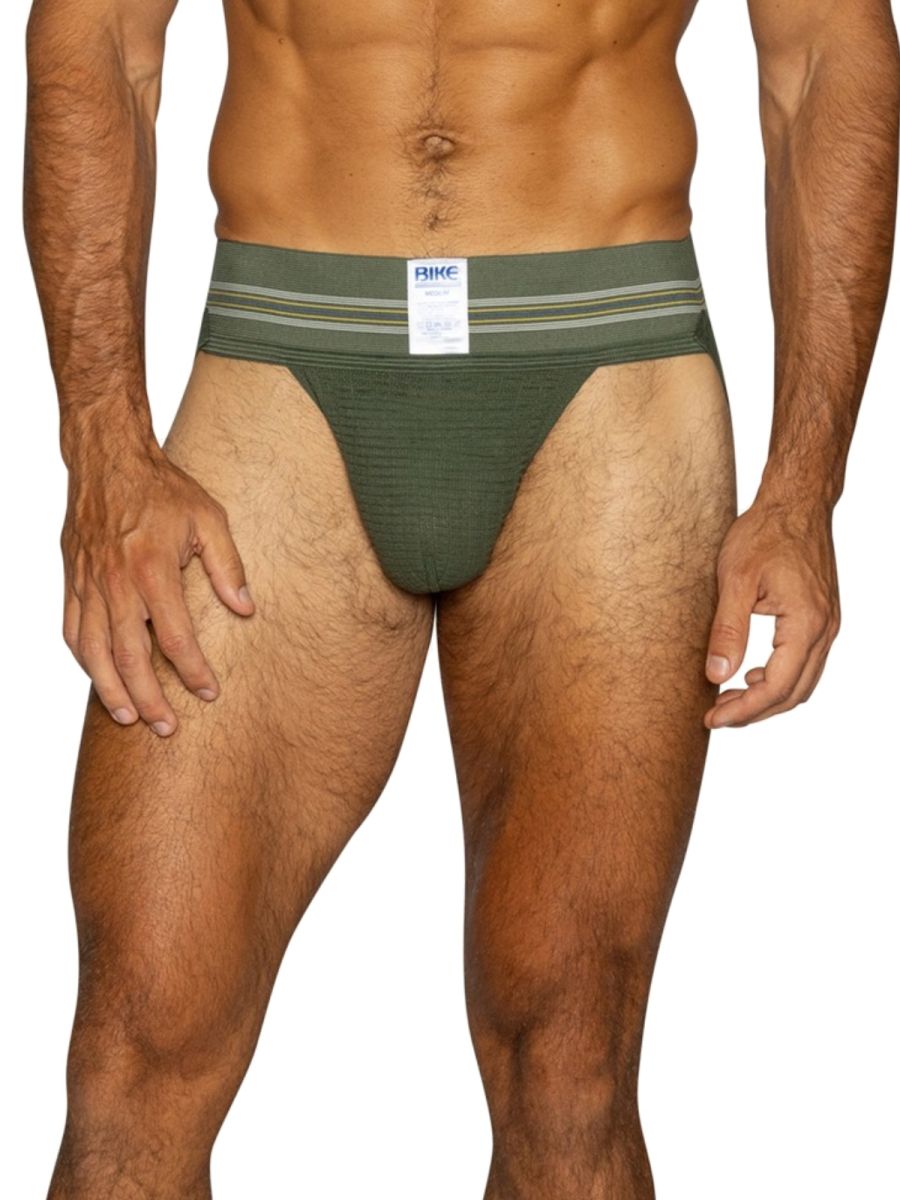 BIKE Athletic Original Number 10 Jockstrap - Olive