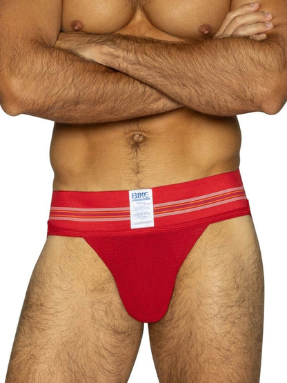 BIKE Athletic Men's Underwear BAS306 Original Number 10 Jockstrap - Vibrant Color Red