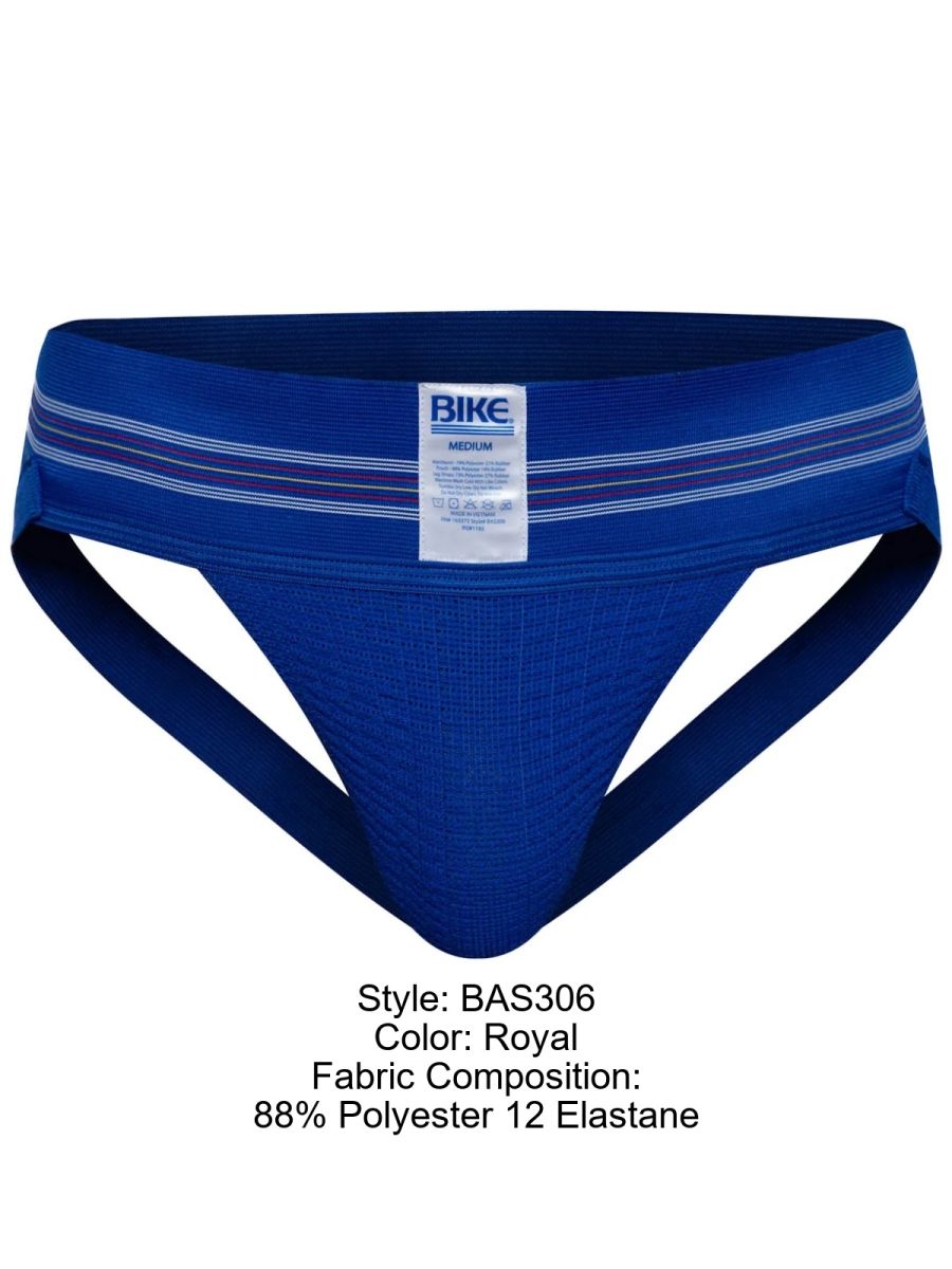 BIKE Athletic Men's Underwear BAS306 Original Number 10 Jockstrap in Color Royal