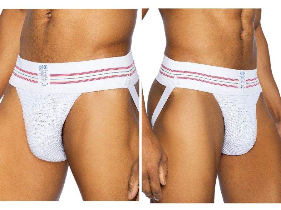 BIKE Athletic Original Number 10 Jockstrap - White