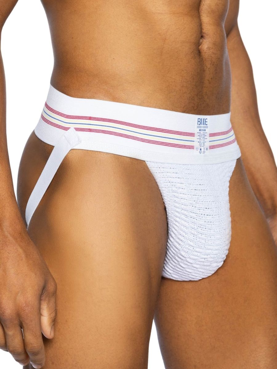 BIKE Athletic Men's Underwear BAS306 Original Number 10 Jockstrap Color White