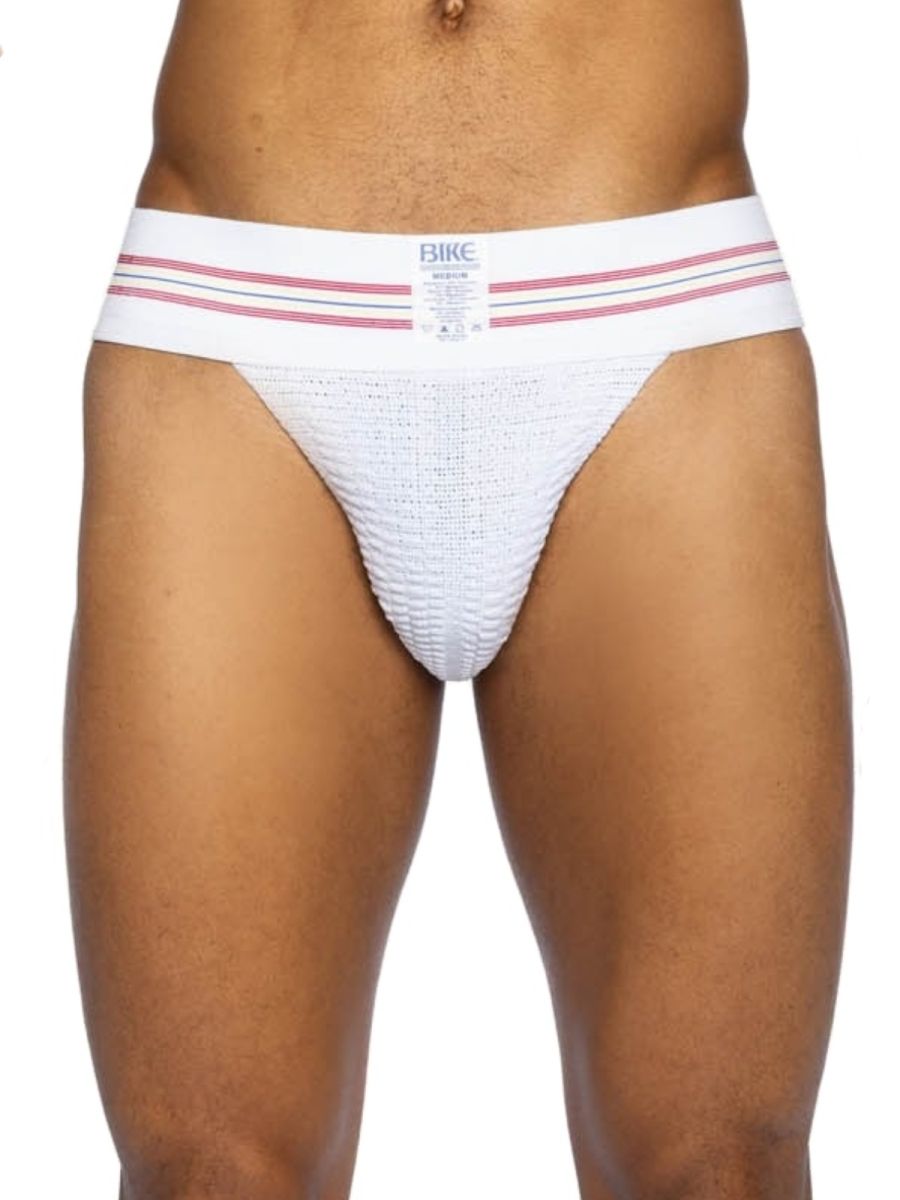 BIKE Athletic Men's Underwear BAS306 Original Number 10 Jockstrap Color White