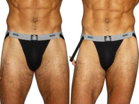 Swimmer Athletic Black Jockstrap - view 1