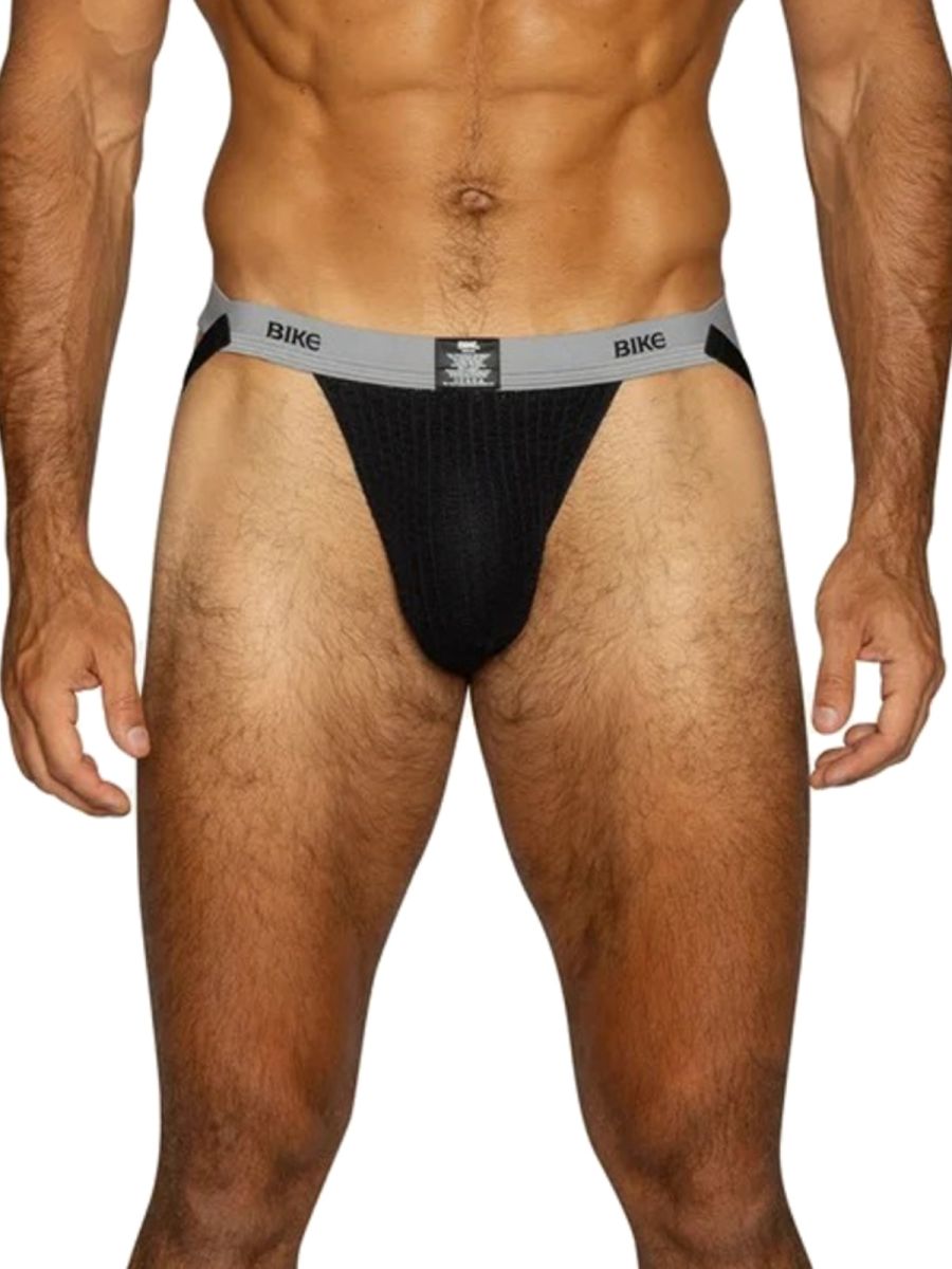 BIKE Athletic Swimmer Athletic Jockstrap - Black