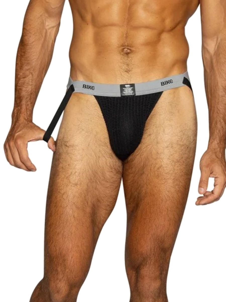 BIKE Athletic Swimmer Athletic Jockstrap - Black