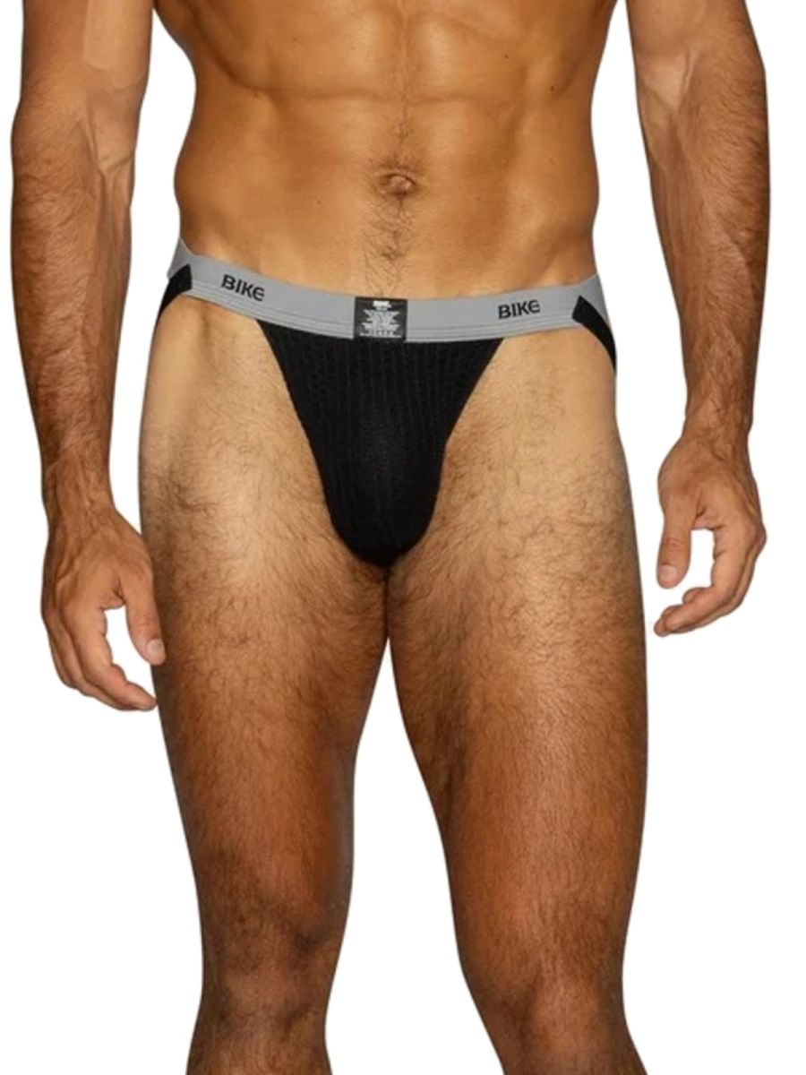 BIKE Athletic Swimmer Athletic Jockstrap - Black