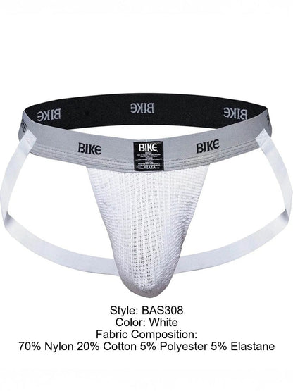 BIKE Athletic BAS308 Men's Underwear Swimmer Athletic Jockstrap Color White