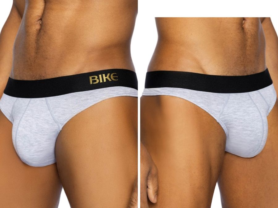 BIKE Athletic Men's Underwear BAS319 Active Thong in Color Light Gray