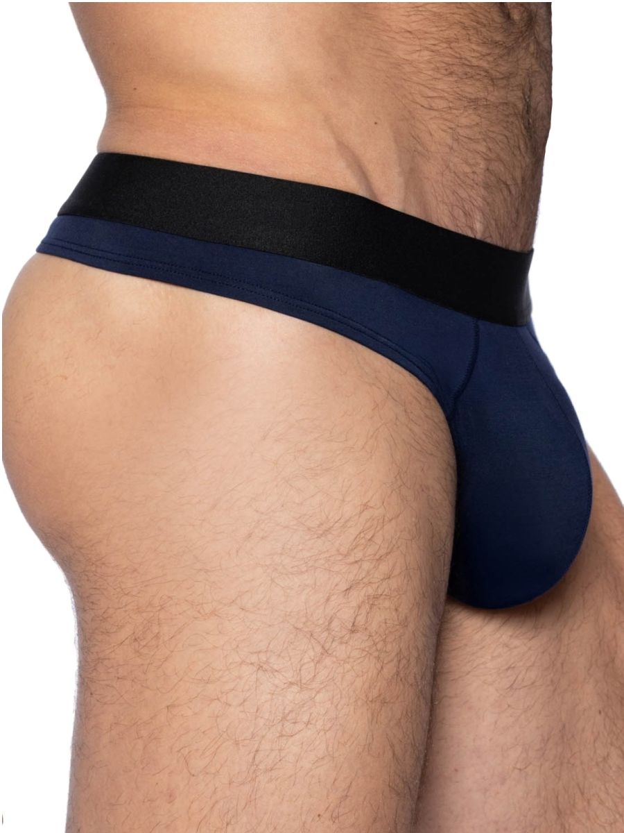 BIKE Athletic Active Thong - Navy