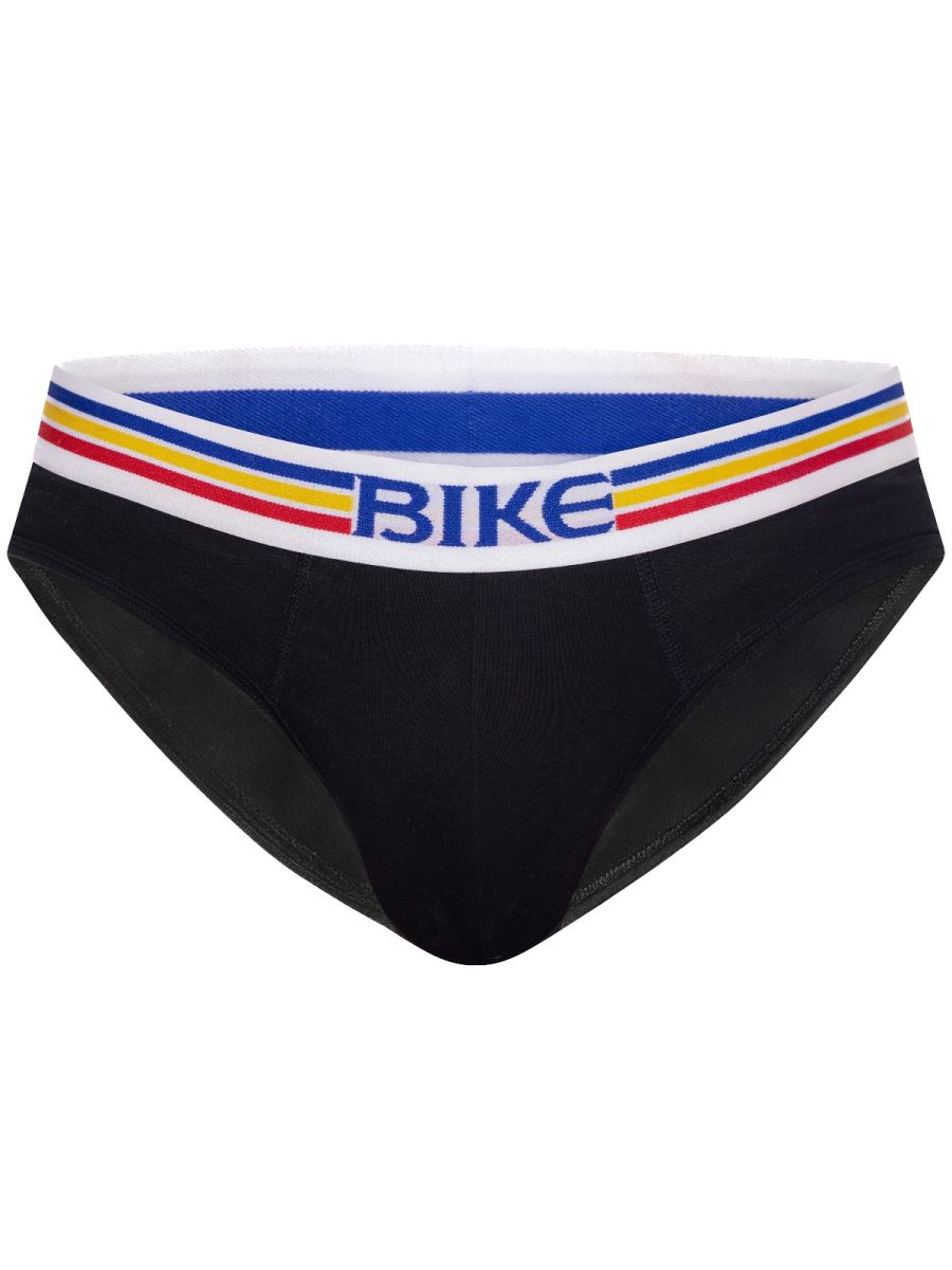 Stretch Black Cotton Brief - view 7