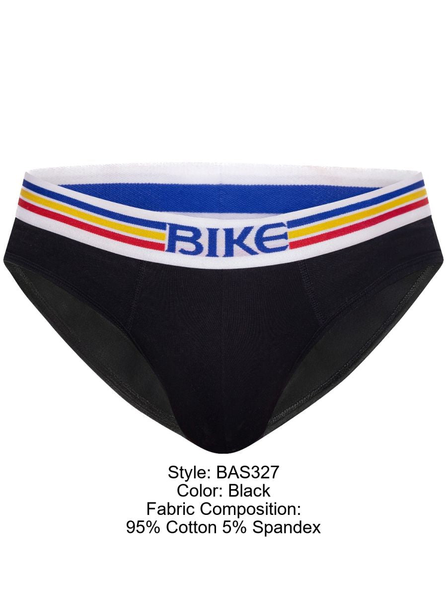 Stretch Black Cotton Brief - view 8