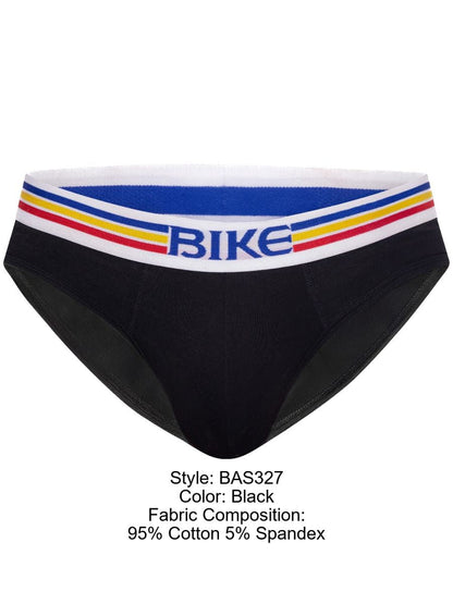 Stretch Black Cotton Brief - view 8