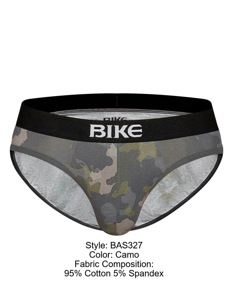 BIKE Athletic BAS327 Men's Underwear Stretch Cotton Brief Color Camo