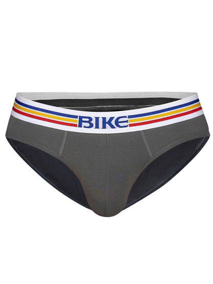 BIKE Athletic BAS327 Men's Underwear Stretch Cotton Brief Color Charcoal