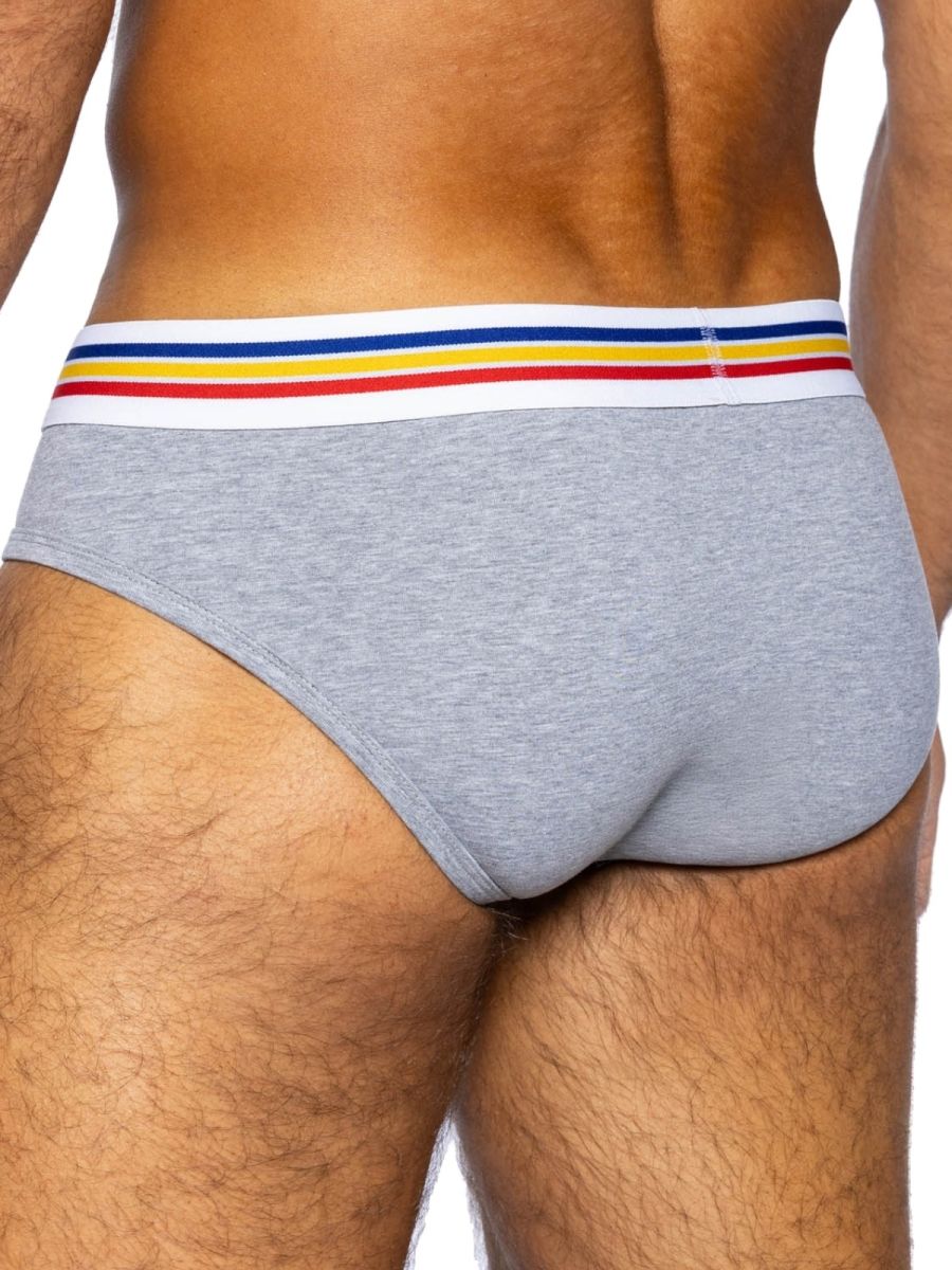 BIKE Athletic Men's Underwear BAS327 Stretch Cotton Brief Color Gray - view 3