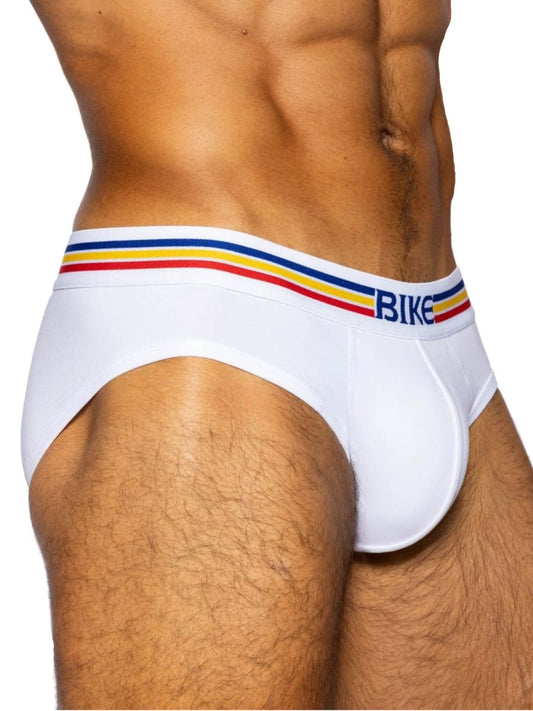 BIKE Athletic Men's Underwear BAS327 Stretch Cotton Brief Color White