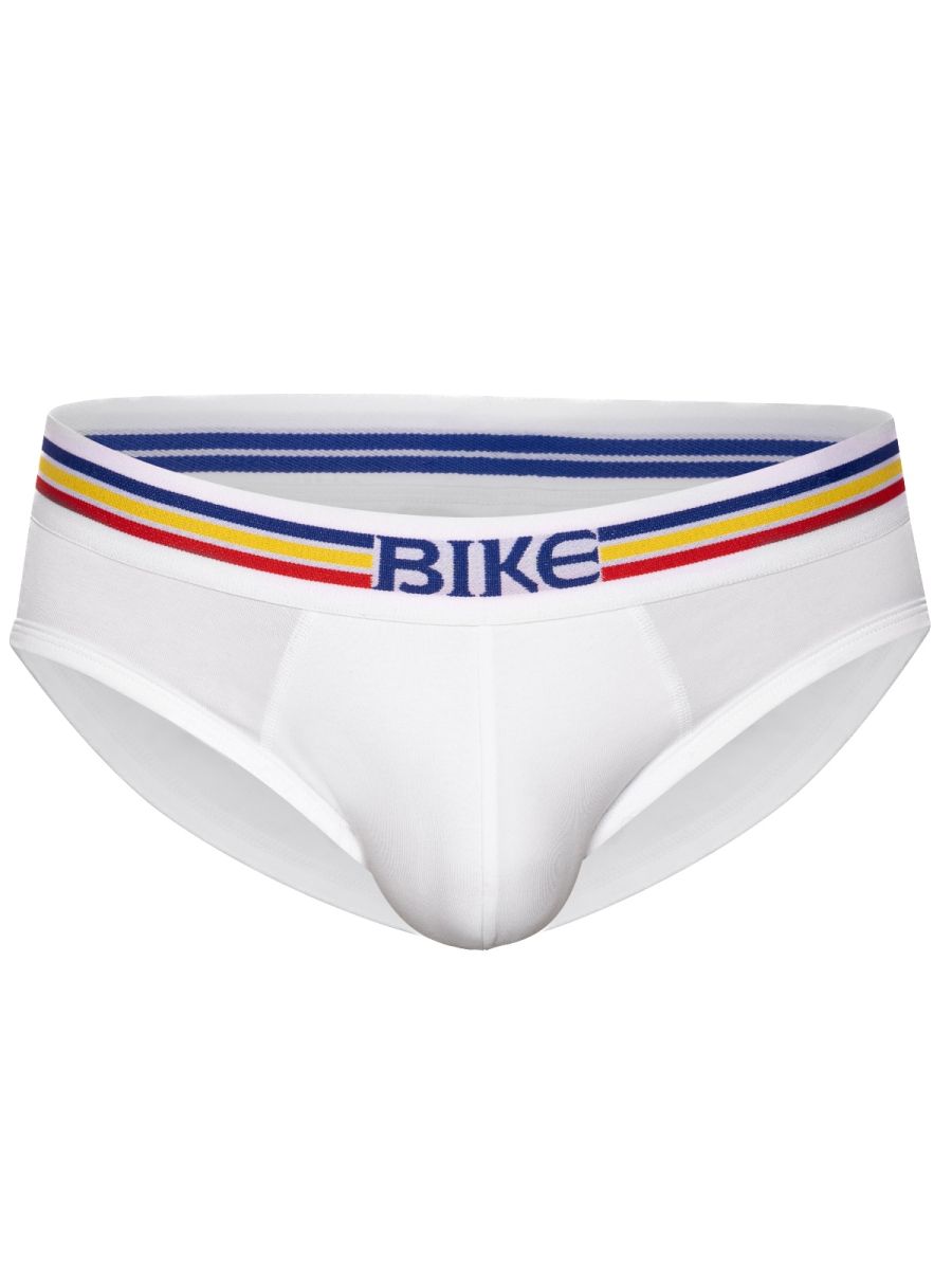 BIKE Athletic Men's Underwear BAS327 Stretch Cotton Brief Color White