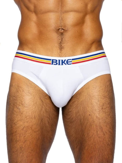 BIKE Athletic Men's Underwear BAS327 Stretch Cotton Brief Color White