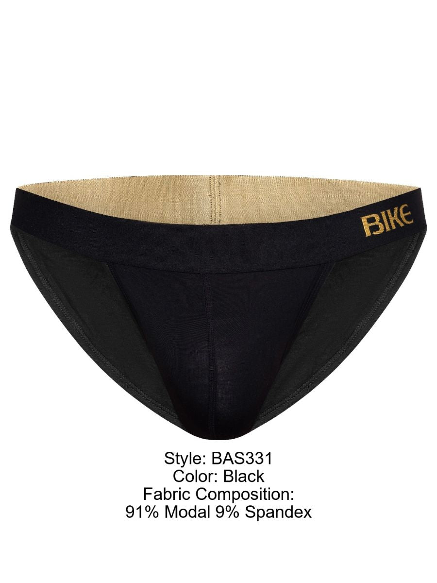 BIKE Athletic Men's Underwear BAS331 Active Jock Brief Color Color Black