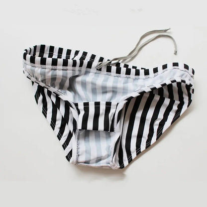 B&W Stripes Swim Brief - view 7
