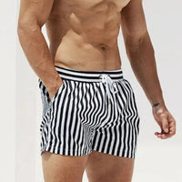 B&W Stripes Swim Shorts - view 1