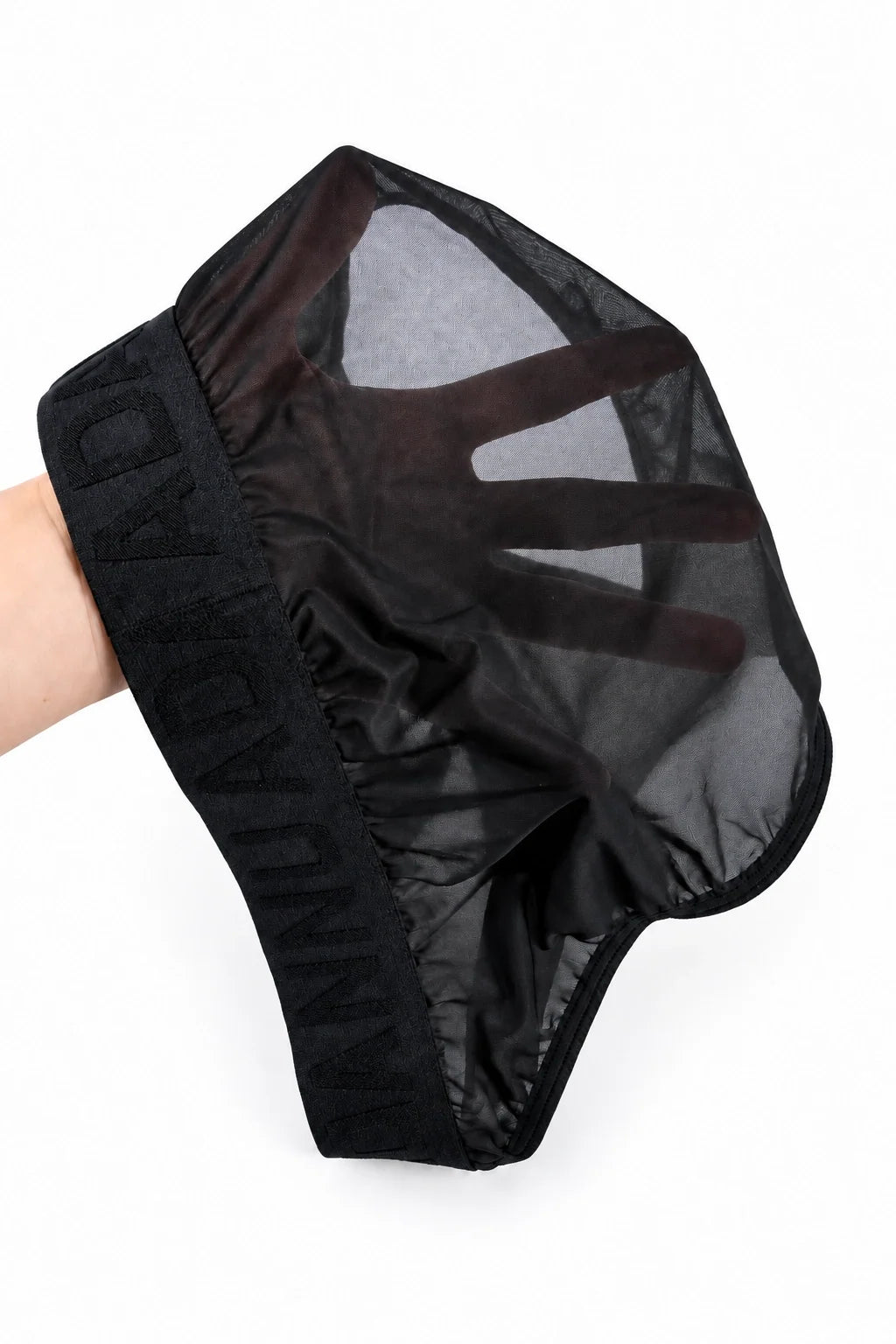 Men’s Sexy Sheer Thong with Ring & Strap Design - view 5