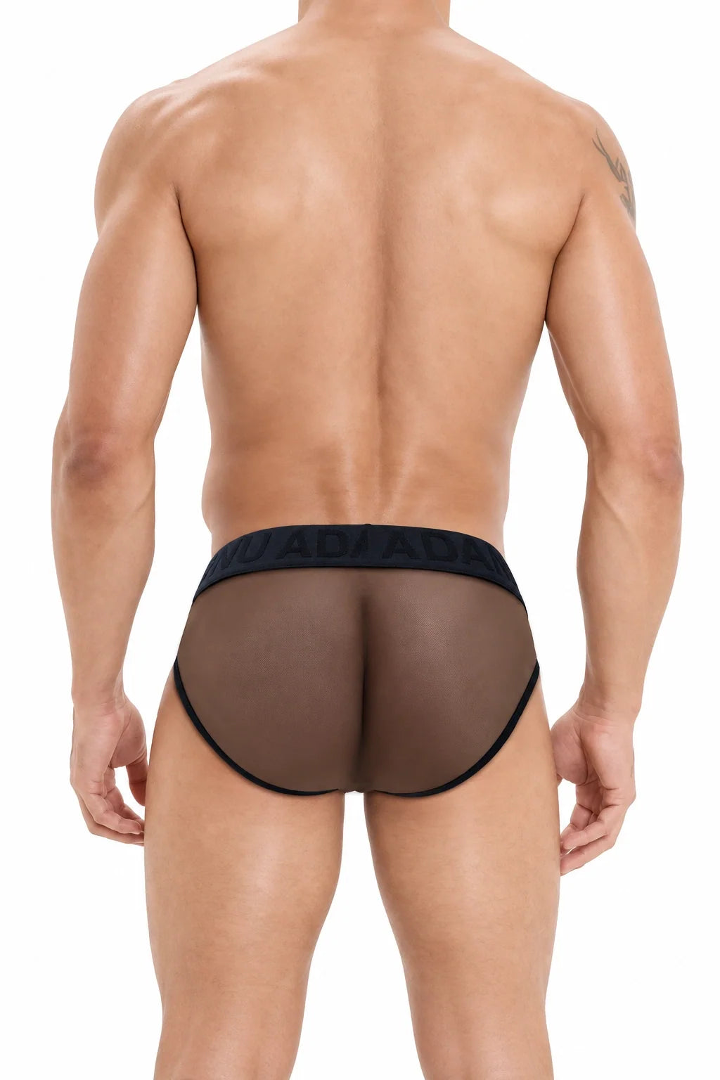 Men’s Sexy Sheer Thong with Ring & Strap Design - view 9