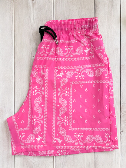 Pink Paisley Shorts | MEN SHORTS | LAVISH NY | OUTFAIR | OUTFAIR