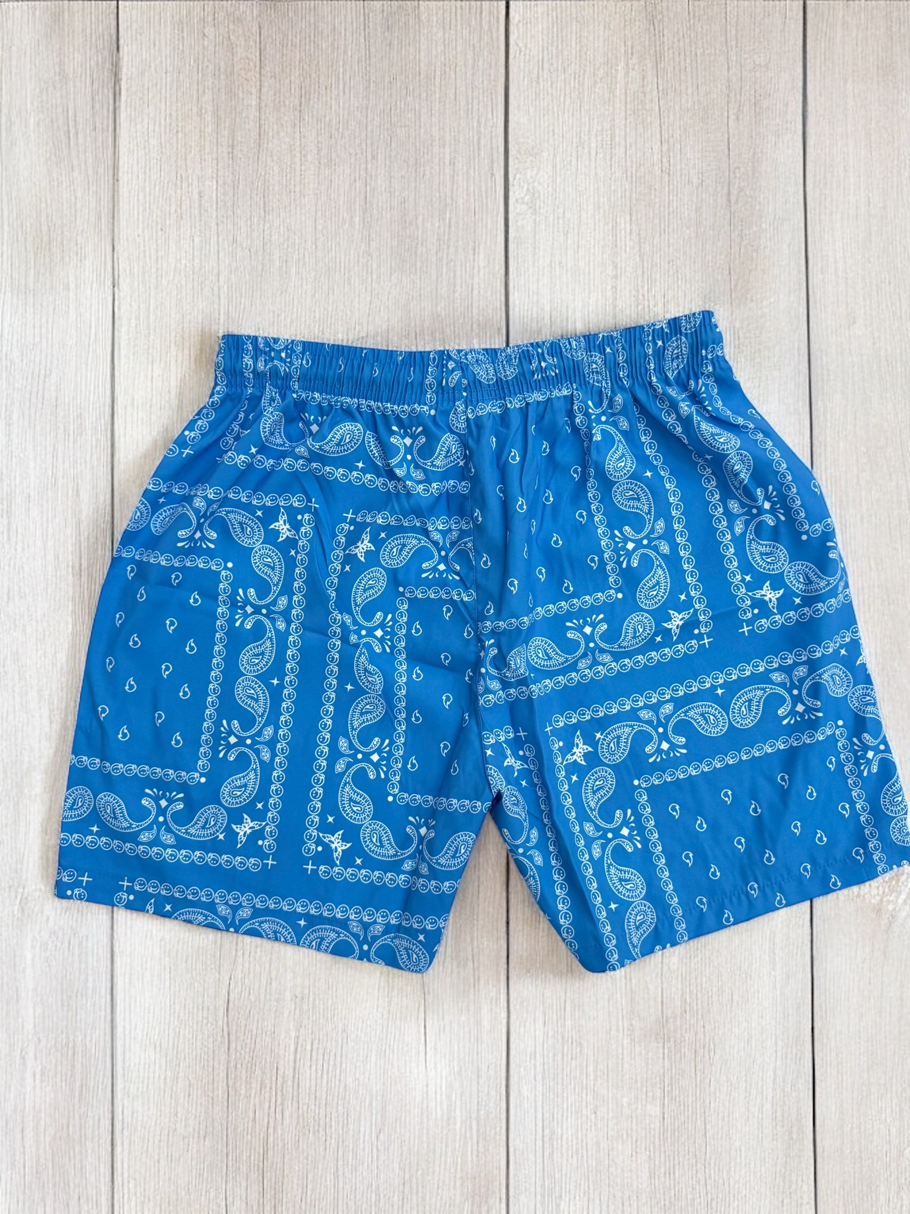 Light Blue Paisley Shorts | MEN SHORTS | LAVISH NY | OUTFAIR | OUTFAIR