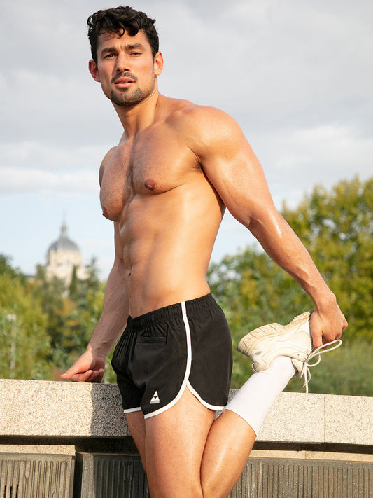 Core Vintage Split Running Short - front view
