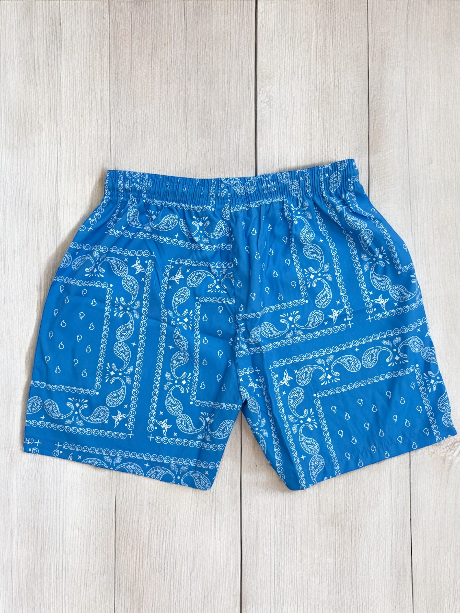 Light Blue Paisley Shorts | MEN SHORTS | LAVISH NY | OUTFAIR | OUTFAIR