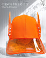 NEON ORANGE WINGS VICER HAT