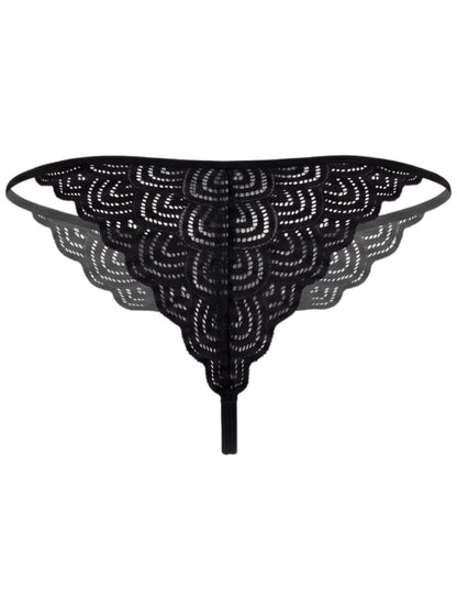 Seductive Black Lace Brief - view 6