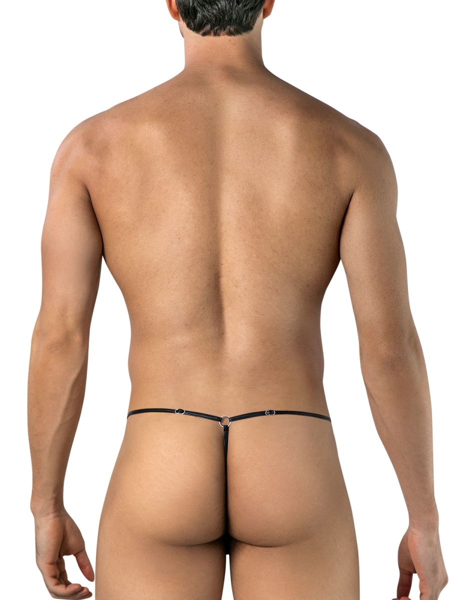 Seductive Black Lace Sheer Thong - view 3