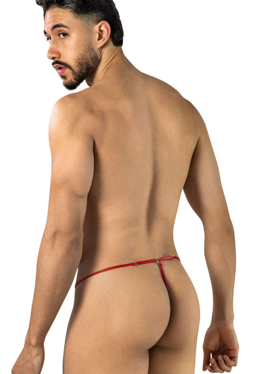 Seductive Red Lace Thong - view 3
