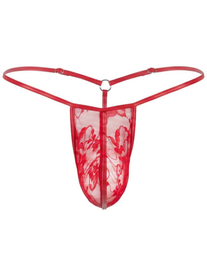 Seductive Red Lace Thong - view 6