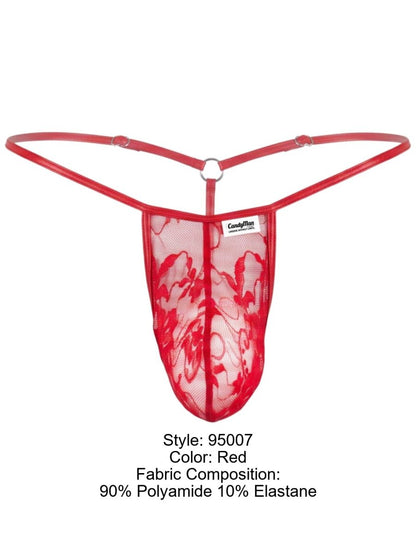 Seductive Red Lace Thong - view 8