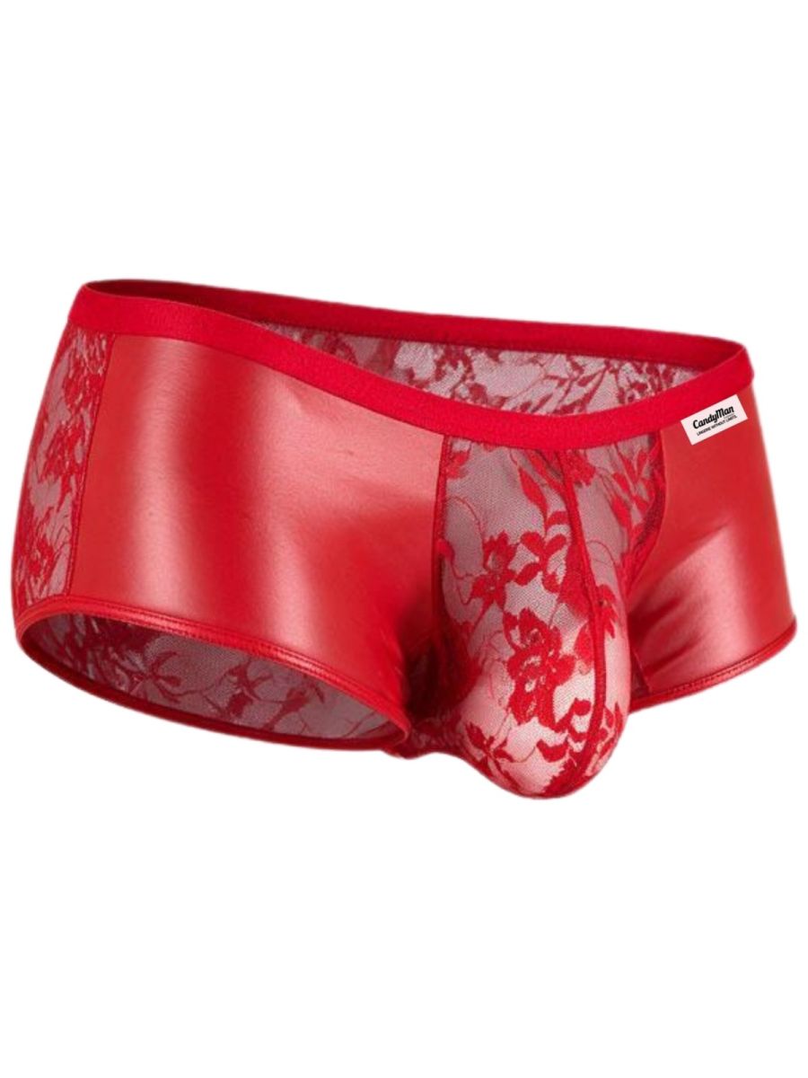 Seductive Red Lace Trunk - view 5