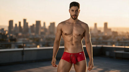 Seductive Red Lace Trunk - view 9