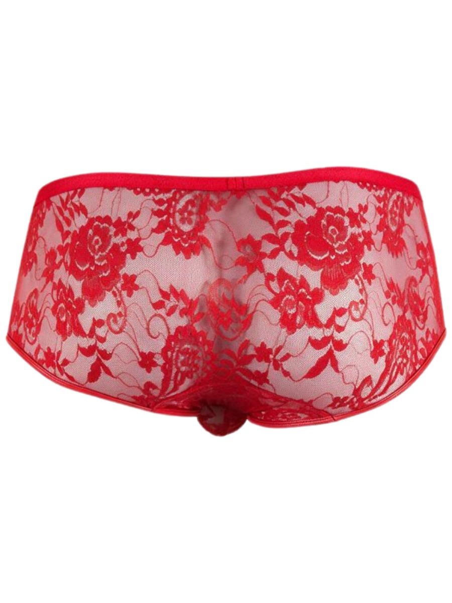 Seductive Red Lace Trunk - view 6