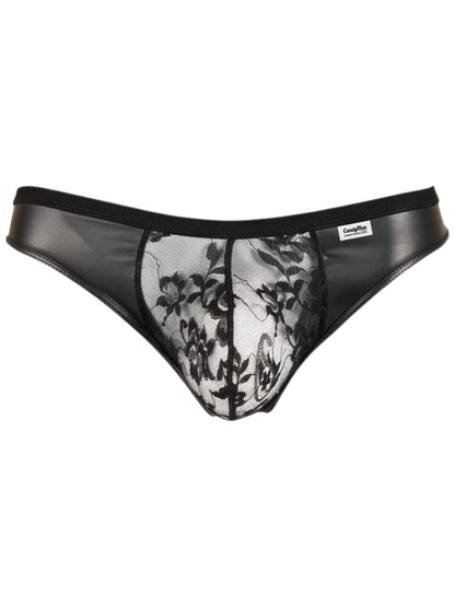 Seductive Black Lace Thong - view 5