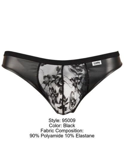 Seductive Black Lace Thong - view 8