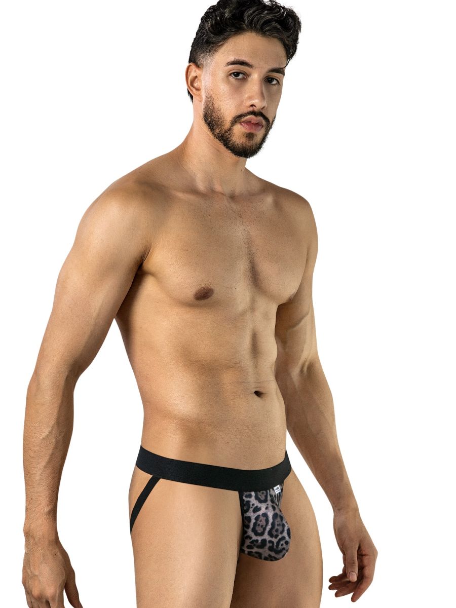 Wild Microfiber Print Leopard Jockstrap - view 4