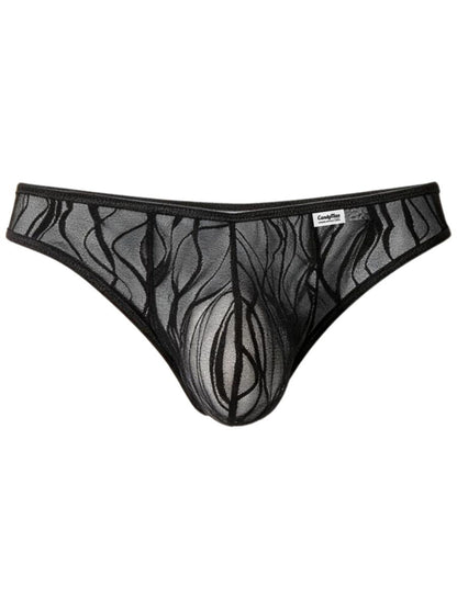 Seductive Black Lace Thong - view 5