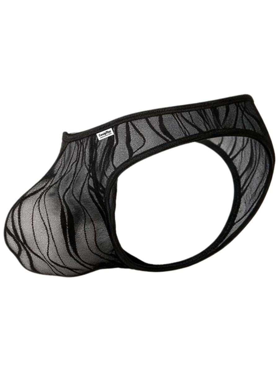 Seductive Black Lace Thong - view 7