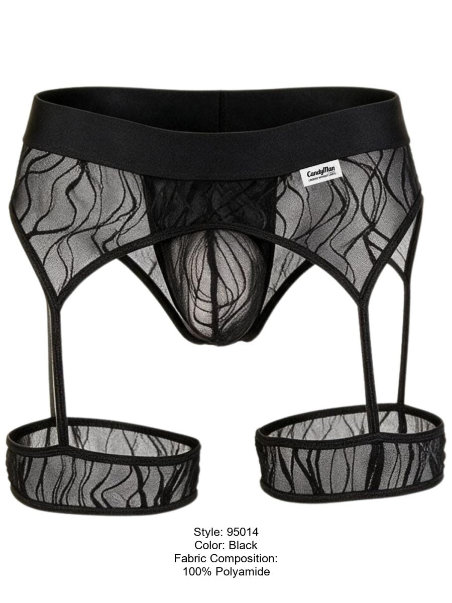 Seductive Garter Black Thong - view 8