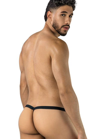 Black Mesh Sheer Thong - view 3