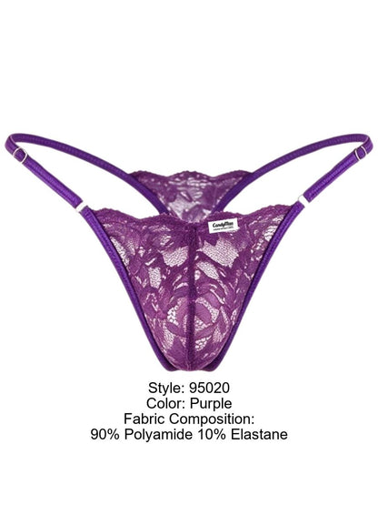 Sensual Purple Lace Thong - view 8