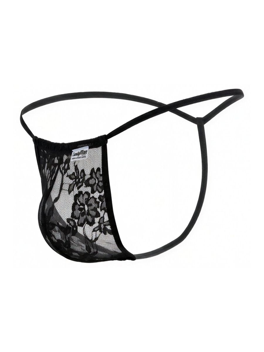 Mini Black G-String - view 17