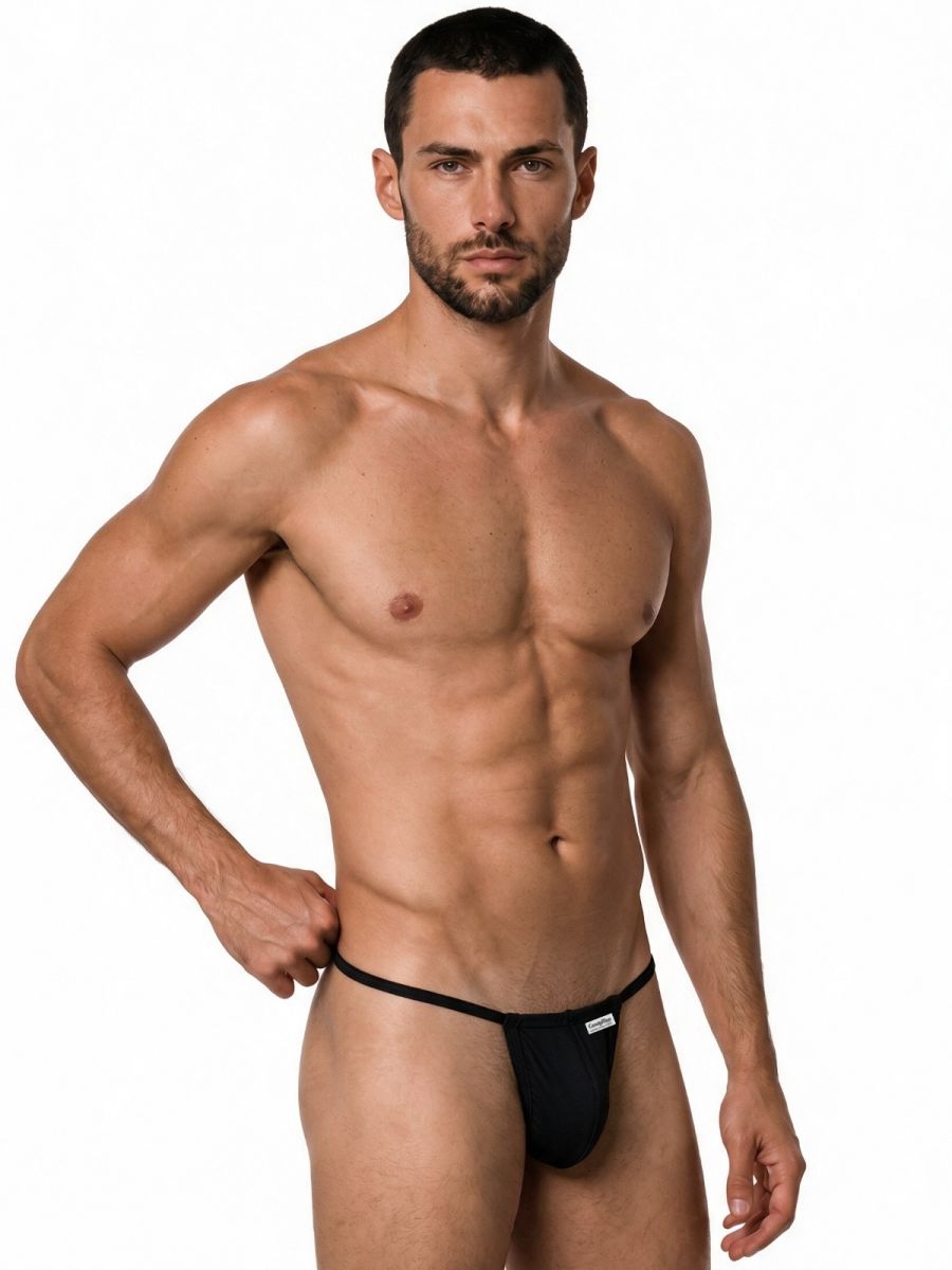Mini Black G-String - view 4